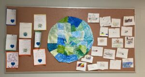 dessins sur un tableau